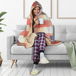 Statue of Liberty USA Flag Print Hooded Blanket