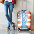 Statue of Liberty USA Flag Print Luggage Cover