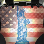 Statue of Liberty USA Flag Print Pet Car Back Seat Cover