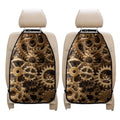 Steampunk Brass Cogs And Gears Print Car Seat Organizers