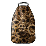 Steampunk Brass Cogs And Gears Print Car Seat Organizers