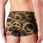 Steampunk Brass Cogs And Gears Print Men's Boxer Briefs