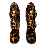 Steampunk Brass Cogs And Gears Print Muay Thai Shin Guard