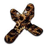 Steampunk Brass Cogs And Gears Print Muay Thai Shin Guard