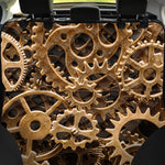 Steampunk Brass Cogs And Gears Print Pet Car Back Seat Cover
