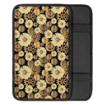 Steampunk Chamomile Pattern Print Car Center Console Cover