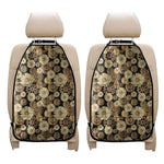 Steampunk Chamomile Pattern Print Car Seat Organizers