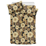 Steampunk Chamomile Pattern Print Duvet Cover Bedding Set