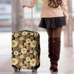 Steampunk Chamomile Pattern Print Luggage Cover