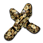 Steampunk Chamomile Pattern Print Muay Thai Shin Guard