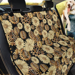 Steampunk Chamomile Pattern Print Pet Car Back Seat Cover