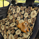 Steampunk Chamomile Pattern Print Pet Car Back Seat Cover