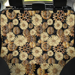 Steampunk Chamomile Pattern Print Pet Car Back Seat Cover
