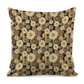 Steampunk Chamomile Pattern Print Pillow Cover