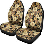Steampunk Chamomile Pattern Print Universal Fit Car Seat Covers