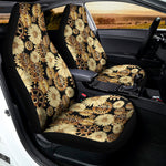Steampunk Chamomile Pattern Print Universal Fit Car Seat Covers