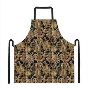 Steampunk Clock Gears Print Apron