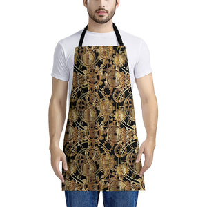 Steampunk Clock Gears Print Apron