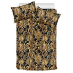 Steampunk Clock Gears Print Duvet Cover Bedding Set