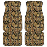 Steampunk Clock Gears Print Front and Back Car Floor Mats