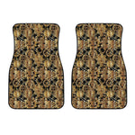 Steampunk Clock Gears Print Front Car Floor Mats