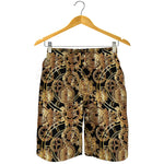 Steampunk Clock Gears Print Men's Shorts
