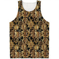 Steampunk Clock Gears Print Men's Tank Top