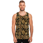Steampunk Clock Gears Print Men's Tank Top
