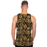 Steampunk Clock Gears Print Men's Tank Top