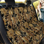 Steampunk Clock Gears Print Pet Car Back Seat Cover