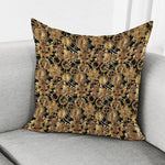 Steampunk Clock Gears Print Pillow Cover