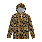 Steampunk Clock Gears Print Pullover Hoodie