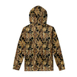 Steampunk Clock Gears Print Pullover Hoodie