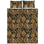Steampunk Clock Gears Print Quilt Bed Set