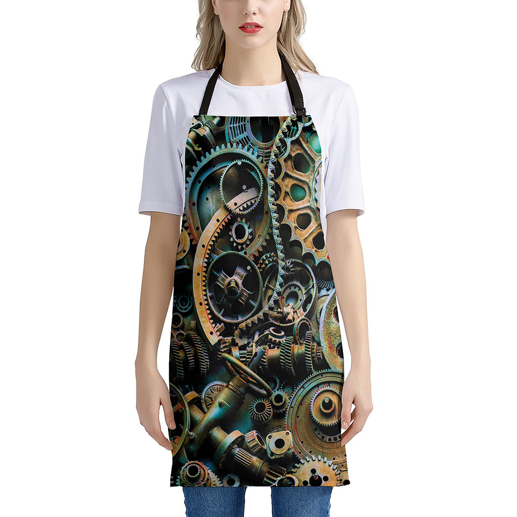 Steampunk Cogs And Gears Print Apron