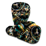 Steampunk Cogs And Gears Print Boxing Gloves