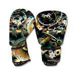 Steampunk Cogs And Gears Print Boxing Gloves