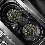 Steampunk Cogs And Gears Print Car Coasters