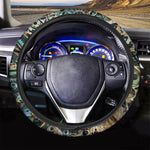 Steampunk Cogs And Gears Print Car Steering Wheel Cover