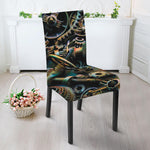 Steampunk Cogs And Gears Print Dining Chair Slipcover