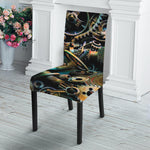 Steampunk Cogs And Gears Print Dining Chair Slipcover