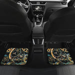 Steampunk Cogs And Gears Print Front and Back Car Floor Mats