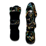 Steampunk Cogs And Gears Print Muay Thai Shin Guard