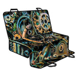 Steampunk Cogs And Gears Print Pet Car Back Seat Cover
