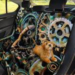 Steampunk Cogs And Gears Print Pet Car Back Seat Cover