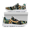 Steampunk Cogs And Gears Print White Running Shoes