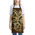 Steampunk Cogwheels Print Apron