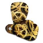 Steampunk Cogwheels Print Boxing Gloves