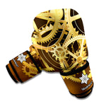 Steampunk Cogwheels Print Boxing Gloves