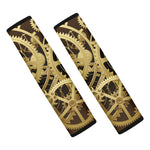 Steampunk Cogwheels Print Car Seat Belt Covers